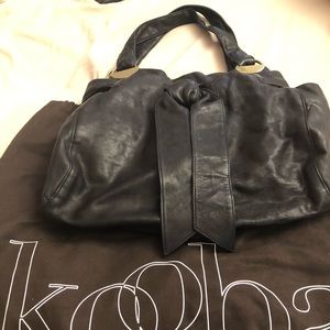 Black Leather Kooba Shoulder Bag